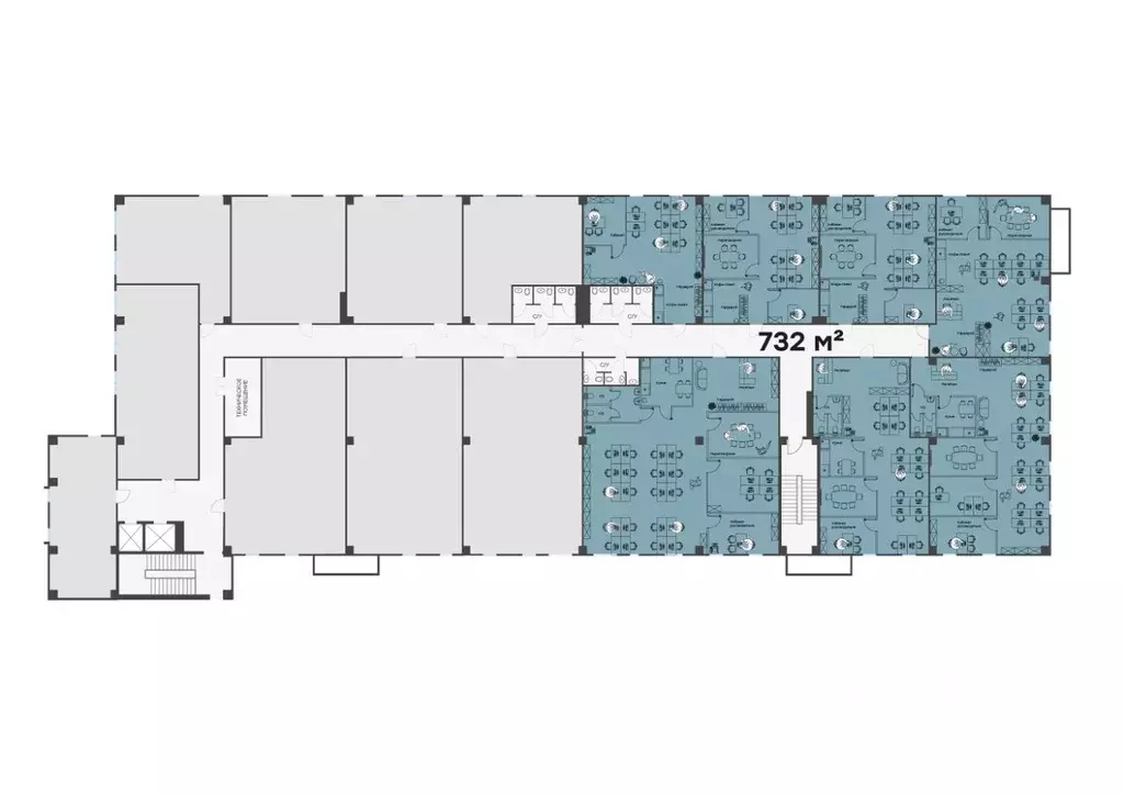 Офис в Москва Ставропольская ул., 39 (732 м) - Фото 1