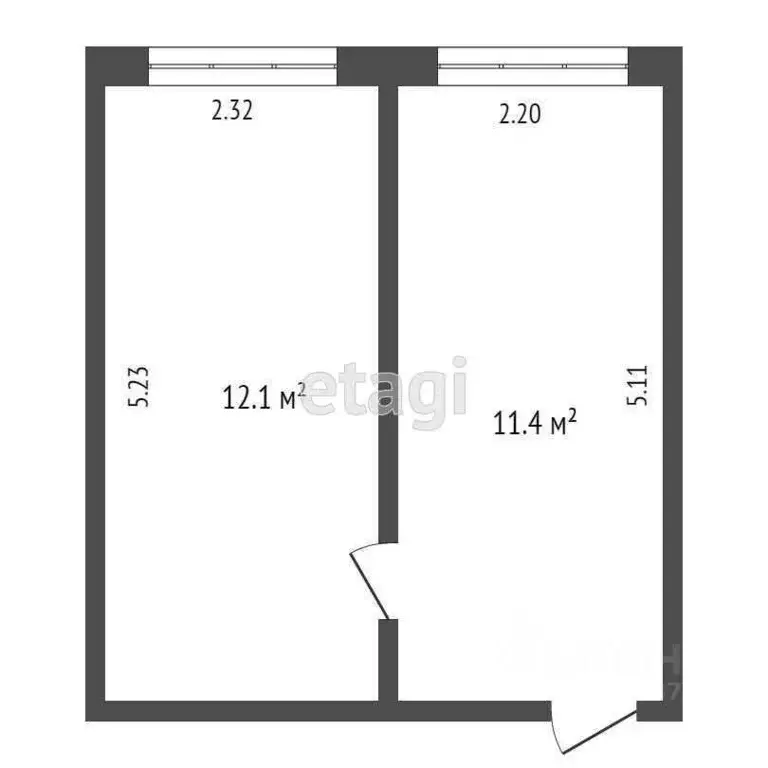 1-к кв. Ханты-Мансийский АО, Ханты-Мансийск ул. Сутормина, 27 (23.5 м) - Фото 1