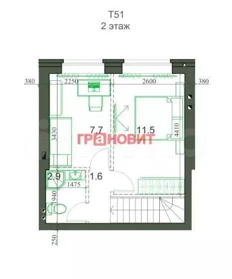 Таунхаус 48,2 м на участке 1 сот. - Фото 0