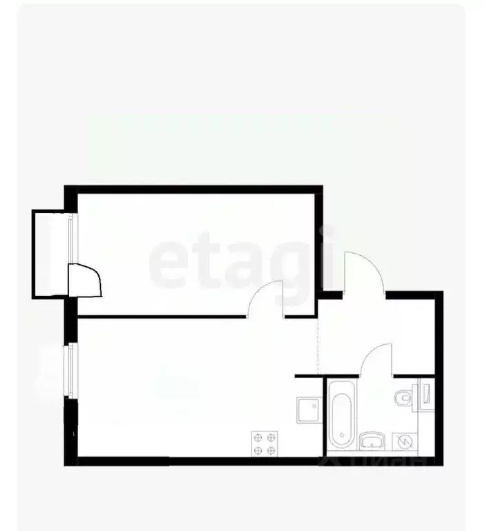 1-к кв. Приморский край, Владивосток ул. Архангельская, 23к1 (40.6 м) - Фото 1