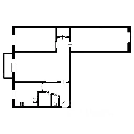 3-к кв. Санкт-Петербург Бассейная ул., 11 (58.5 м) - Фото 1