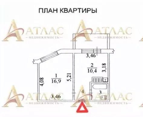 1-к кв. Саха (Якутия), Нерюнгри ул. Карла Маркса, 5/1 (34.0 м) - Фото 2