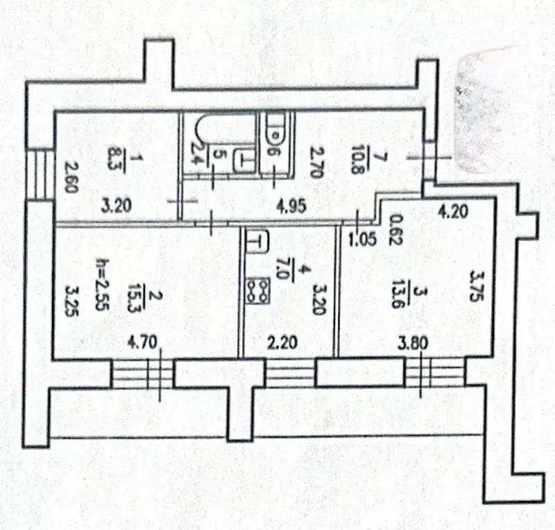 3-к кв. Хабаровский край, Хабаровск ул. Ленина, 52А (65.0 м) - Фото 2