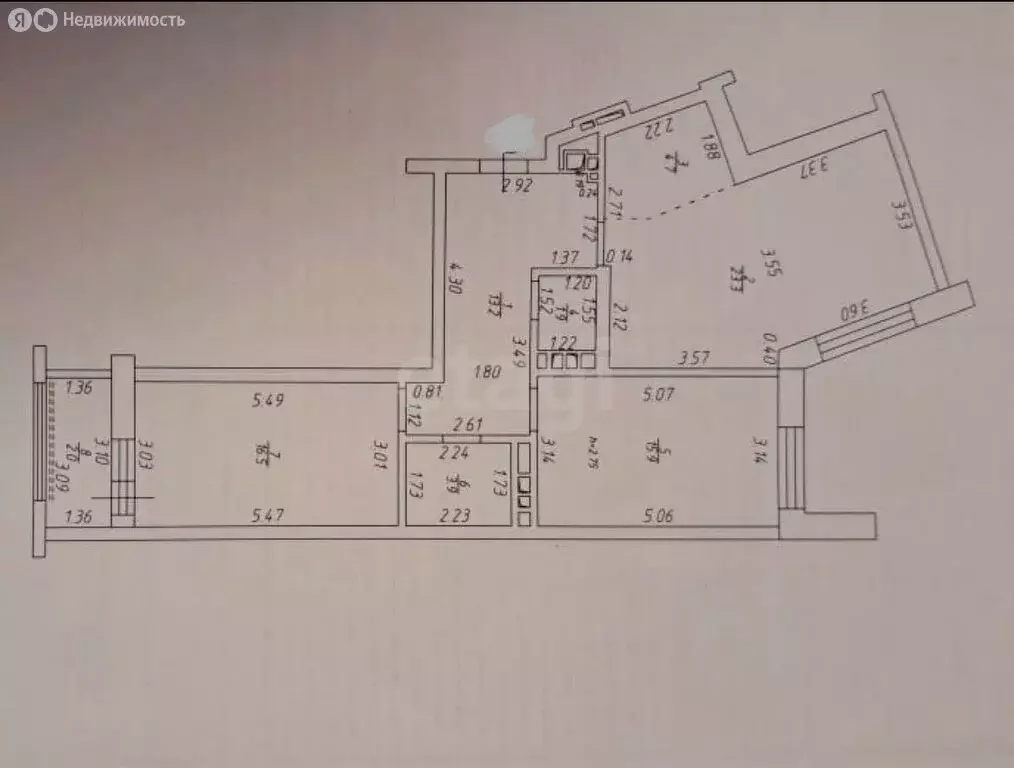 3-комнатная квартира: Казань, улица Горьковское Шоссе, 2Ак3 (81 м) - Фото 1