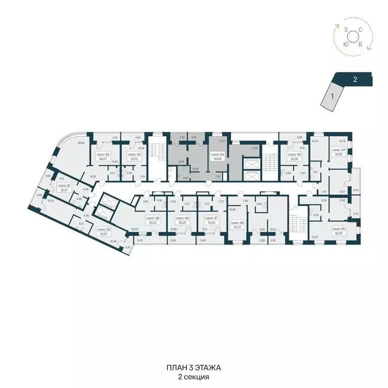 Квартира-студия: Новосибирск, жилой комплекс Сакура Парк (36.43 м) - Фото 1