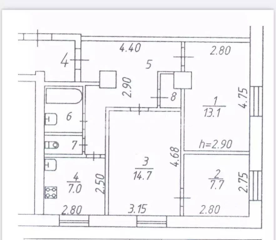 3-к кв. Московская область, Балашиха ул. Карла Маркса, 2/5 (61.5 м) - Фото 1