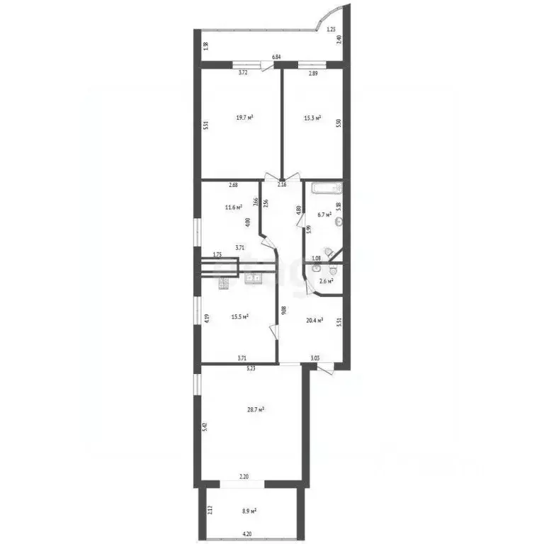 4-к кв. Ульяновская область, Ульяновск Университетская Набережная ул., ... - Фото 2