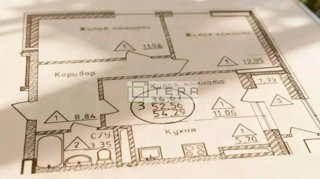 2-к кв. Башкортостан, Уфа Караидельская ул., 54/1 (54.42 м) - Фото 1