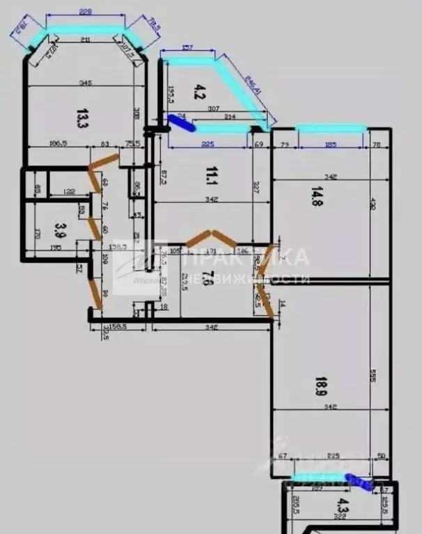 3-к кв. Московская область, Балашиха Янтарный мкр, ул. Кольцевая, 4/2 ... - Фото 1