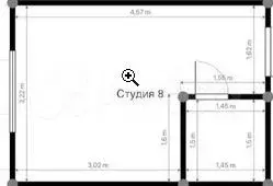Апартаменты-студия, 14,9 м, 4/4 эт. - Фото 0