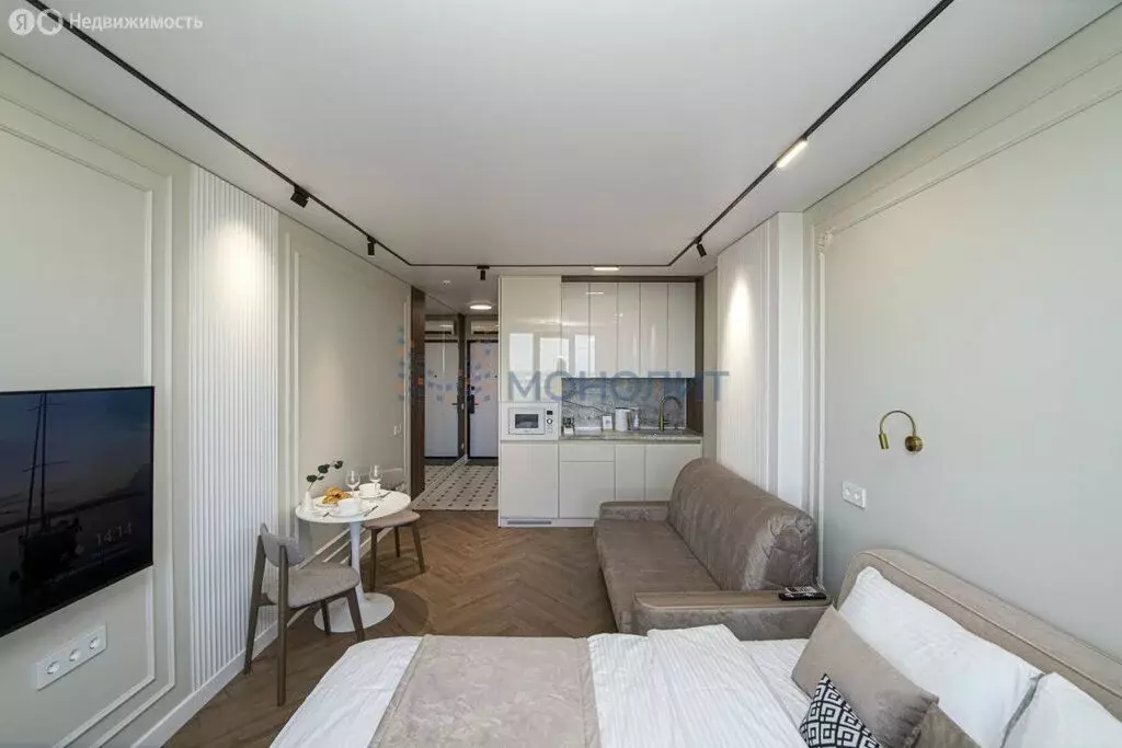 Квартира-студия: Нижний Новгород, улица Родионова, 136Б (27.1 м) - Фото 1