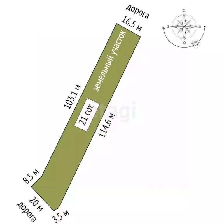 Участок в Ростовская область, Аксайский район, Старочеркасская ст-ца ... - Фото 2