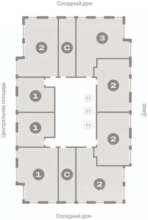 2-к кв. Новосибирская область, Новосибирск Европейский Берег мкр,  ... - Фото 1