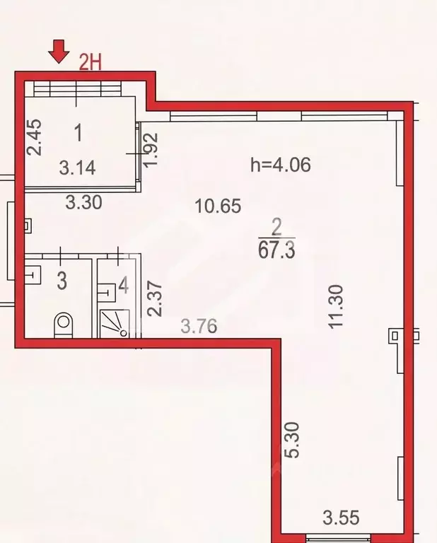 Помещение свободного назначения в Москва ул. Бехтерева, 29к2 (82 м) - Фото 2