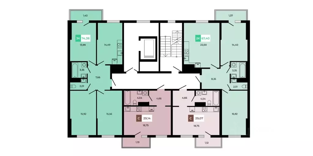 1-к кв. Ростовская область, Аксайский район, Щепкинское с/пос, пос. ... - Фото 2