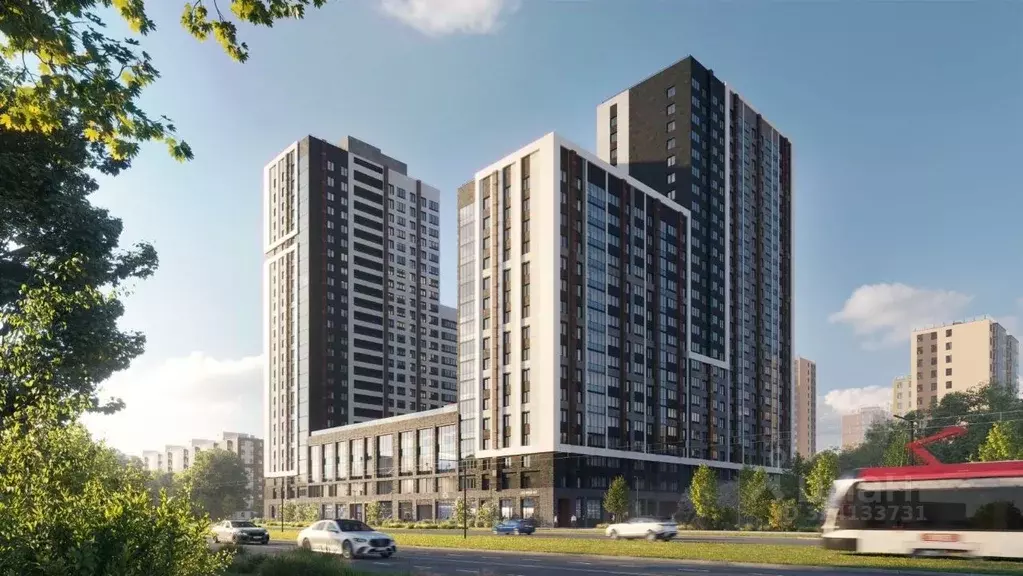 3-к кв. Свердловская область, Екатеринбург ул. Татищева (74.7 м) - Фото 2