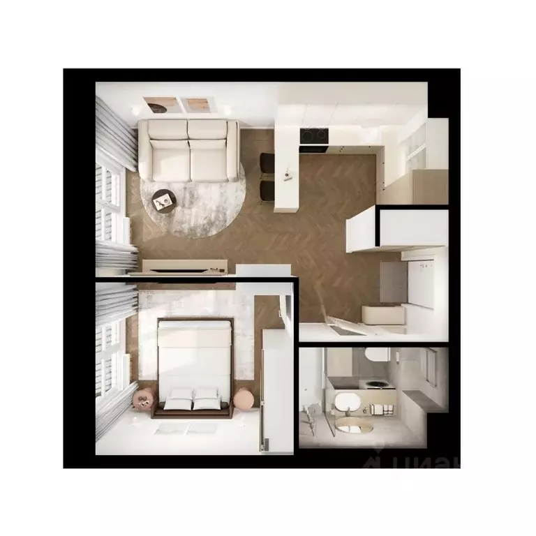 1-к кв. Московская область, Красногорск городской округ, пос. ... - Фото 2