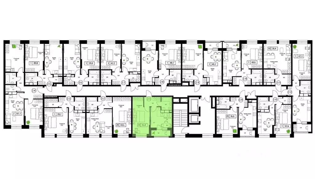 1-к кв. Московская область, Пушкино Пушкино Град жилой комплекс, к2 ... - Фото 2