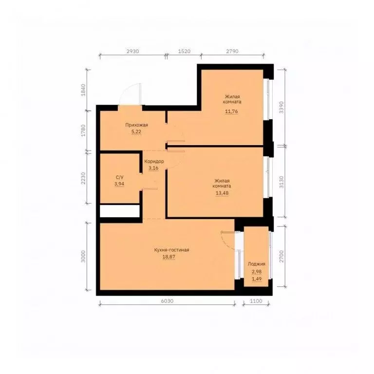 2-к кв. Свердловская область, Екатеринбург Уралмаш жилрайон, Графит ... - Фото 1