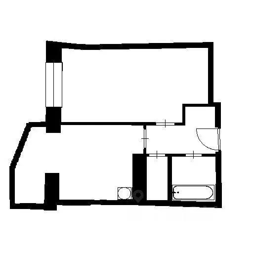 1-к кв. Ленинградская область, Всеволожский район, пос. Бугры бул. ... - Фото 2