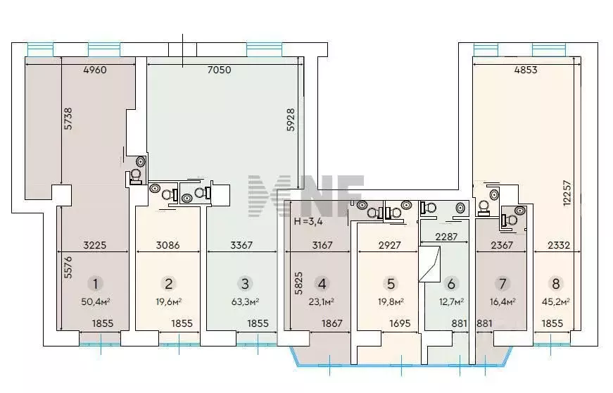 Торговая площадь в Москва Ленинградский просп., 33К3 (45 м) - Фото 1