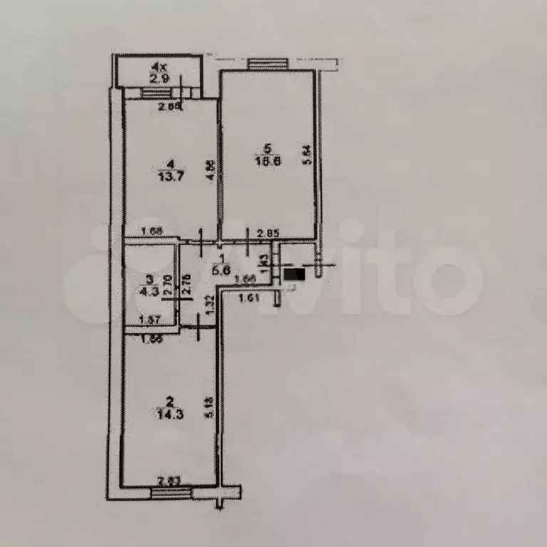 2-к. квартира, 54,5 м, 3/10 эт. - Фото 0