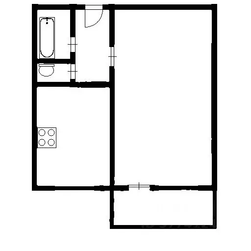 1-к кв. Самарская область, Самара ул. Тухачевского, 54 (37.7 м) - Фото 1