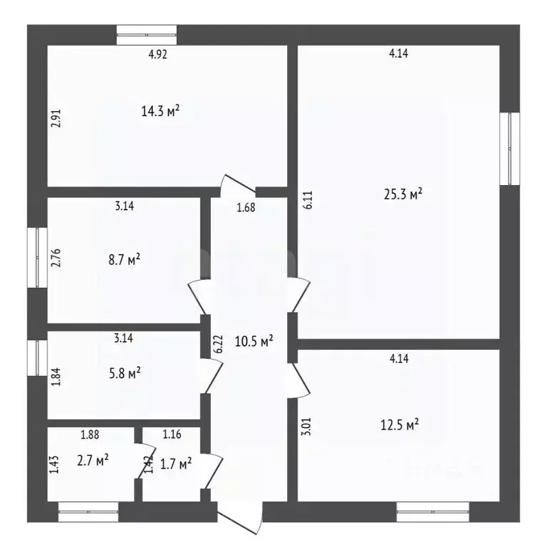 Дом в Тюменская область, Тюмень  (90 м) - Фото 1