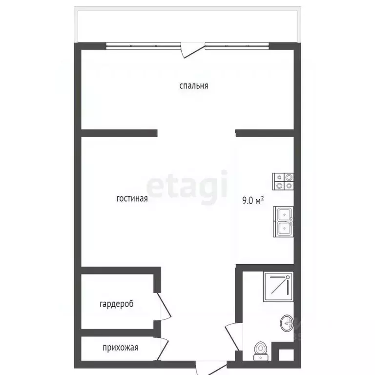 2-к кв. Крым, Ялта ул. Войкова, 20 (50.5 м) - Фото 2