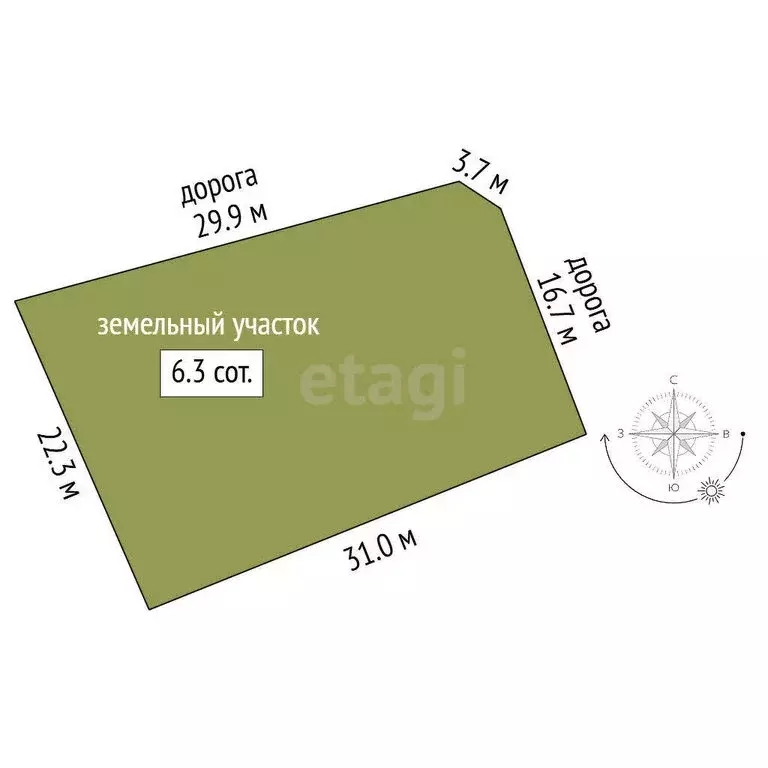 Участок в Сочи, СТ Калиновка (6.28 м) - Фото 0