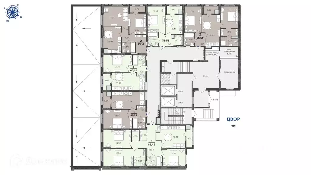 1-к кв. Рязанская область, Рязань ул. Островского, 122 (36.53 м) - Фото 1