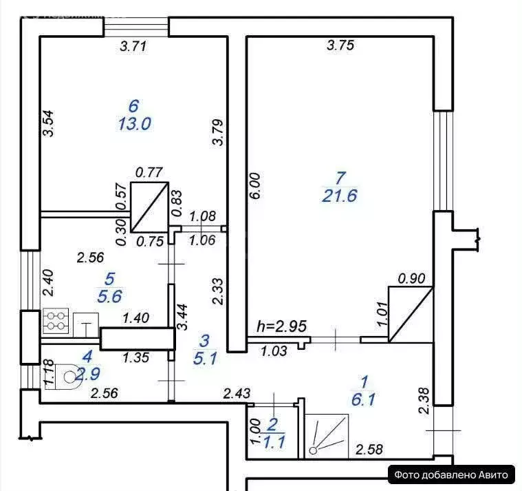 2-комнатная квартира: Тверская область, Калининский муниципальный ... - Фото 1