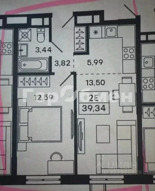 1-к кв. Московская область, Красногорск ул. Большая Воскресенская, 5 ... - Фото 2