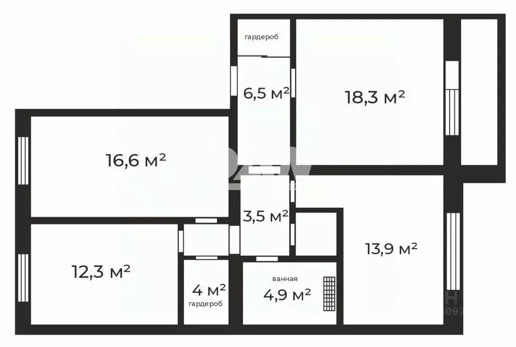 3-к кв. Челябинская область, Челябинск Луганская ул., 5 (81.5 м) - Фото 2