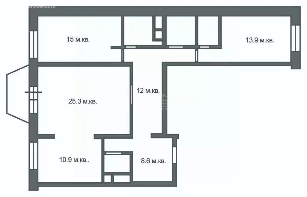 3-комнатная квартира: Апрелевка, Жасминовая улица, 8 (97.5 м) - Фото 1