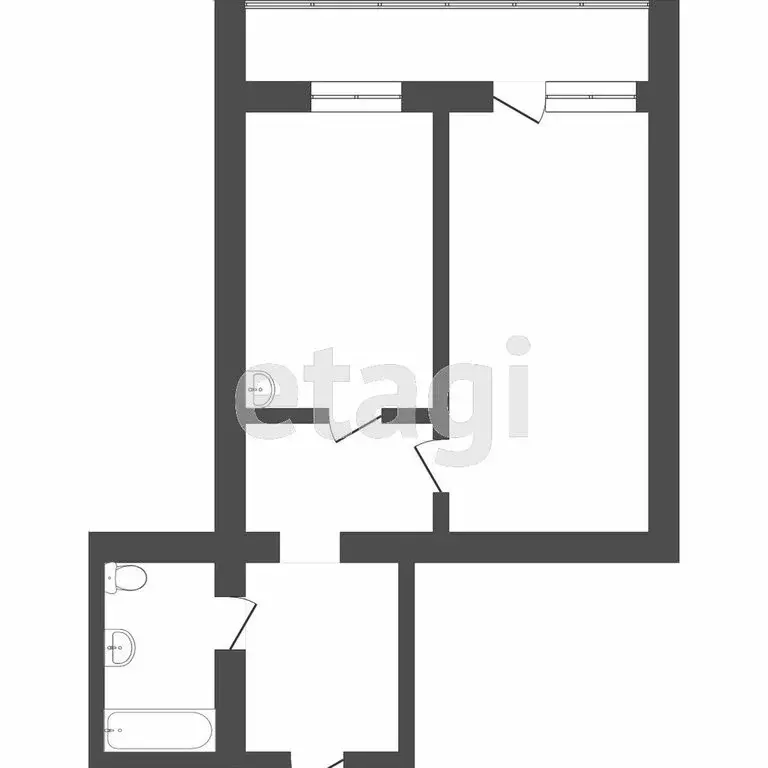 1-комнатная квартира: Кисловка, микрорайон Северный, улица Марины ... - Фото 1