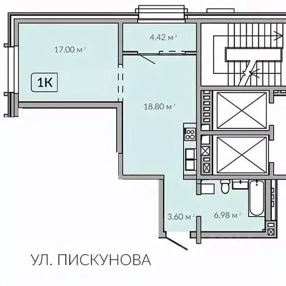 1-к кв. Иркутская область, Иркутск Байкальская ул., 89 (50.8 м) - Фото 0