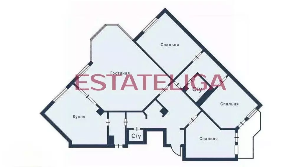 Квартира, 4 комнаты, 225.3 м - Фото 2