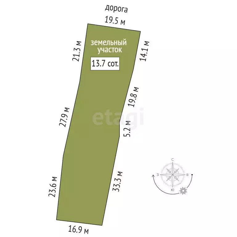 Участок в посёлок городского типа Голышманово, Комсомольская улица ... - Фото 1