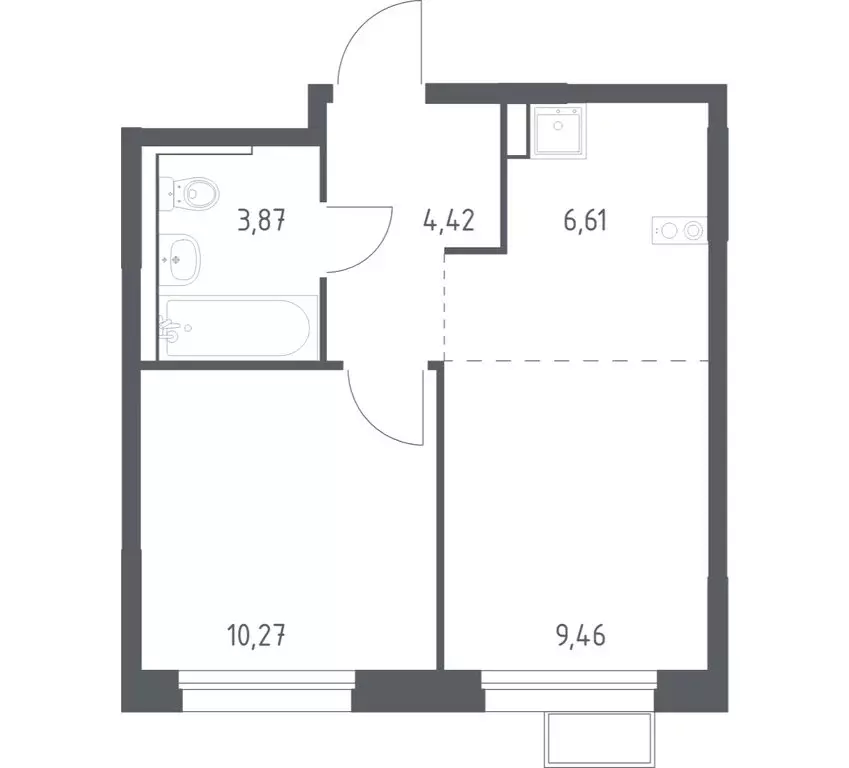 1-комнатная квартира: Химки, микрорайон Клязьма-Старбеево, квартал ... - Фото 1