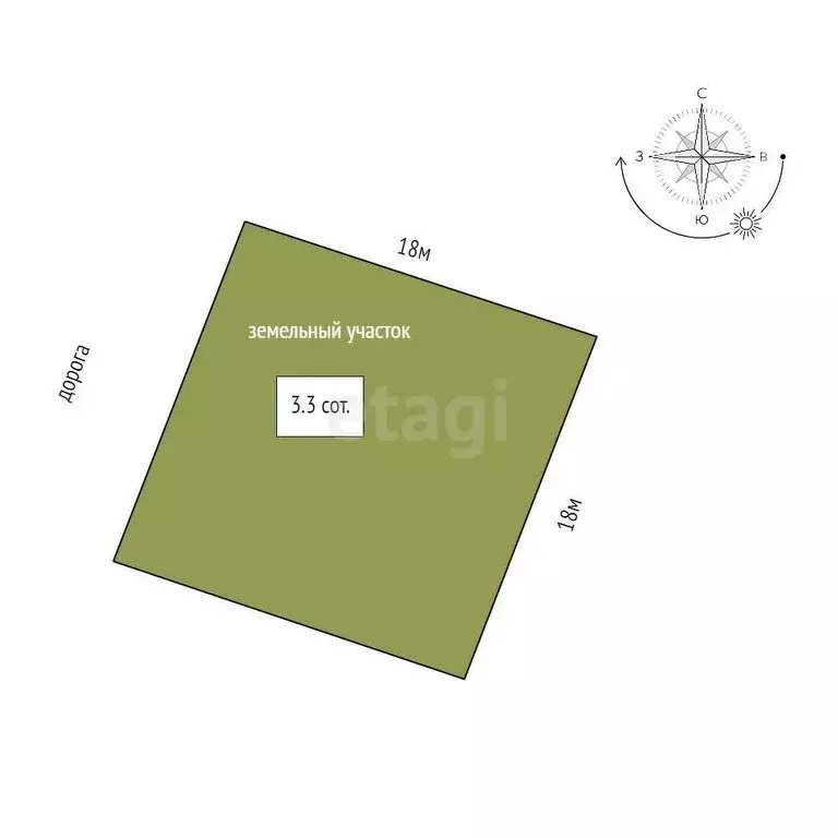 Участок в село Кроянское, микрорайон Ромашка (3.3 м) - Фото 0