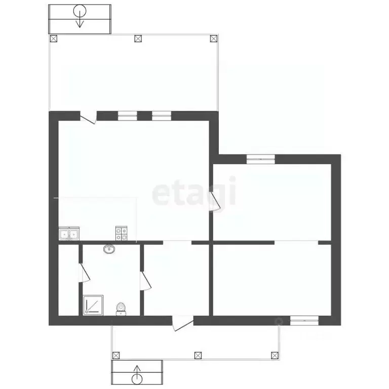 Дом в Тюменская область, Тюмень Салют СНТ, ул. Ягодная (100 м) - Фото 2