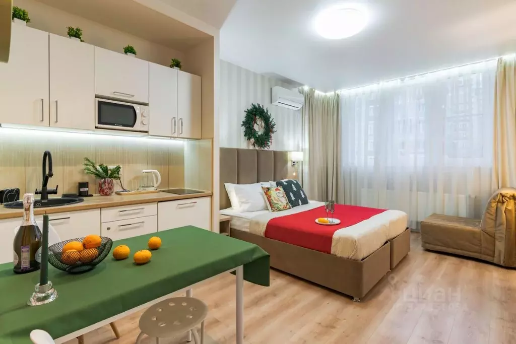 Студия Краснодарский край, Краснодар ул. Конгрессная, 15 (22.0 м) - Фото 1