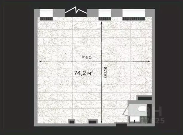 Торговая площадь в Москва Зорге 9 жилой комплекс, 9Ак6 (74 м) - Фото 2