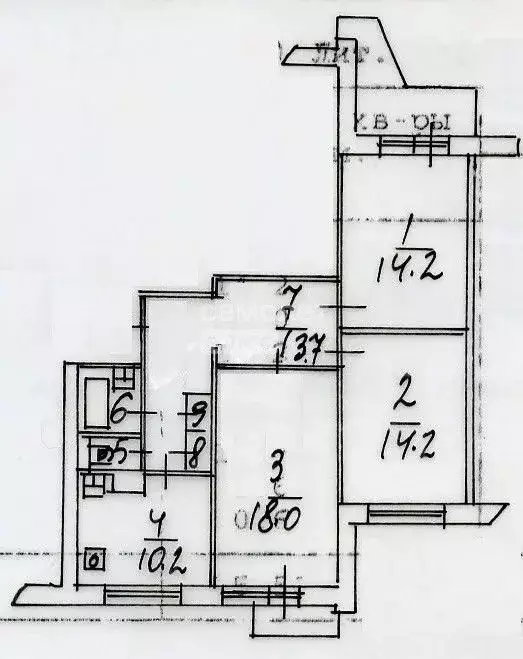 3-к кв. Московская область, Люберцы Городок А мкр, ул. 3-е Почтовое ... - Фото 2