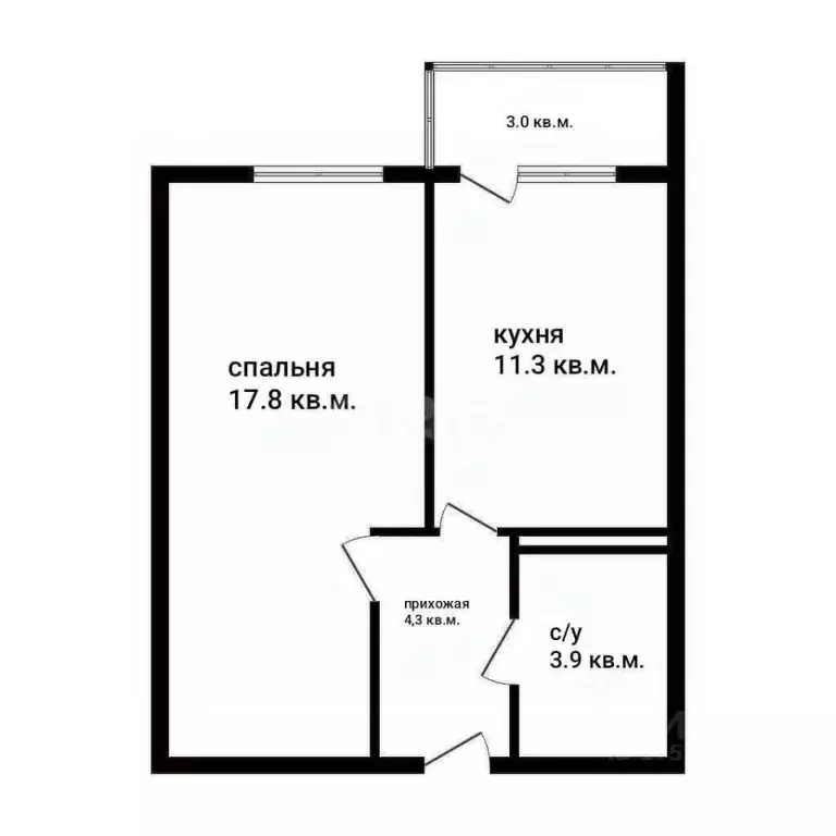 1-к кв. Краснодарский край, Краснодар пос. Березовый, ул. Имени А.Н. ... - Фото 2