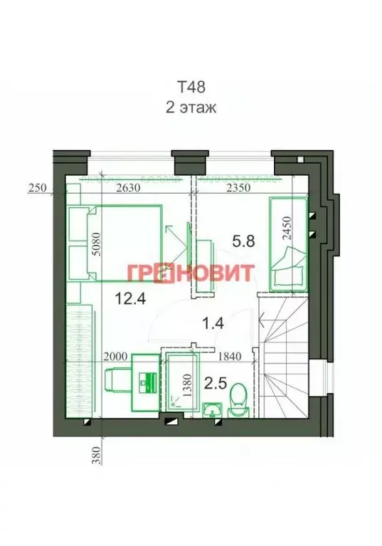 Таунхаус, 48.3 м - Фото 1