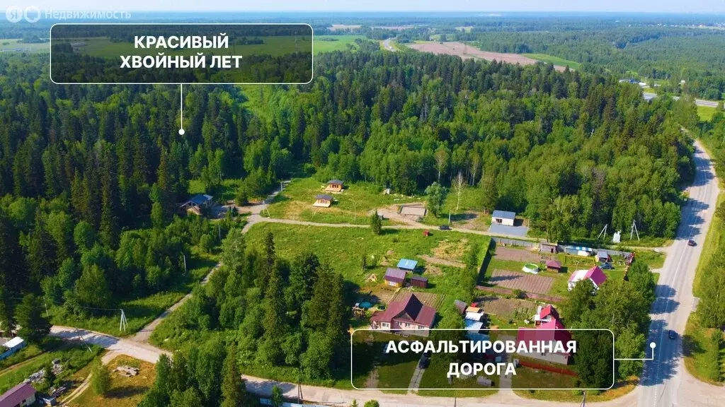 Участок в деревня Кандинка, Ясная улица (12.5 м) - Фото 1
