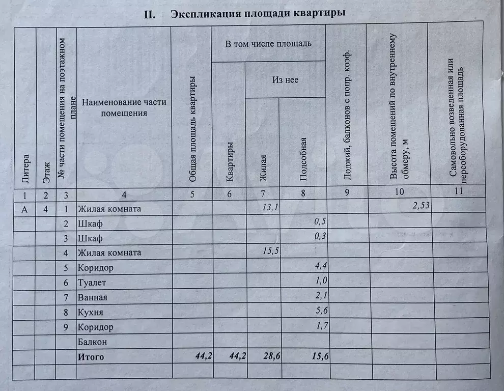 2-к. квартира, 44,2 м, 4/5 эт. - Фото 0