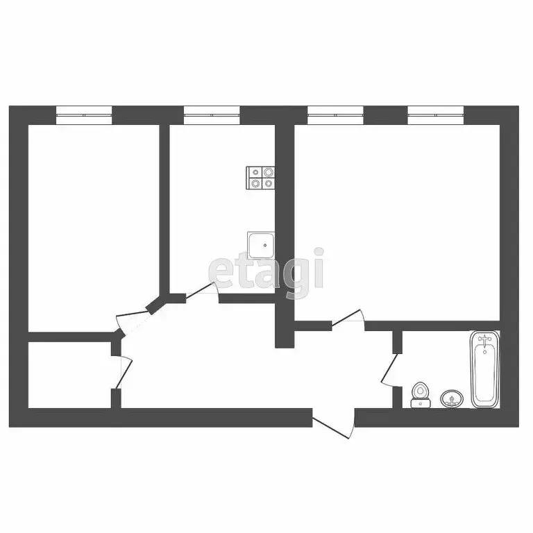 2-комнатная квартира: Тверь, улица Артюхиной, 32 (52.2 м) - Фото 0